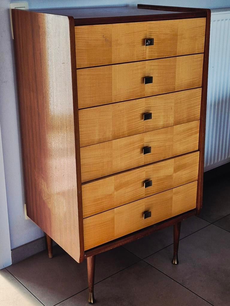 Vintage 1950-60 ladekast type big boy., Huis en Inrichting, Ophalen