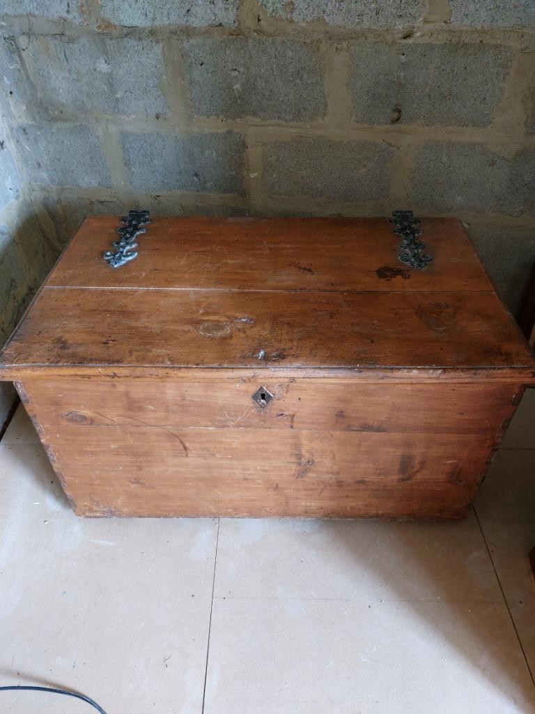 Coffre en chêne, Moins de 50 cm, 50 à 100 cm, Enlèvement, Utilisé