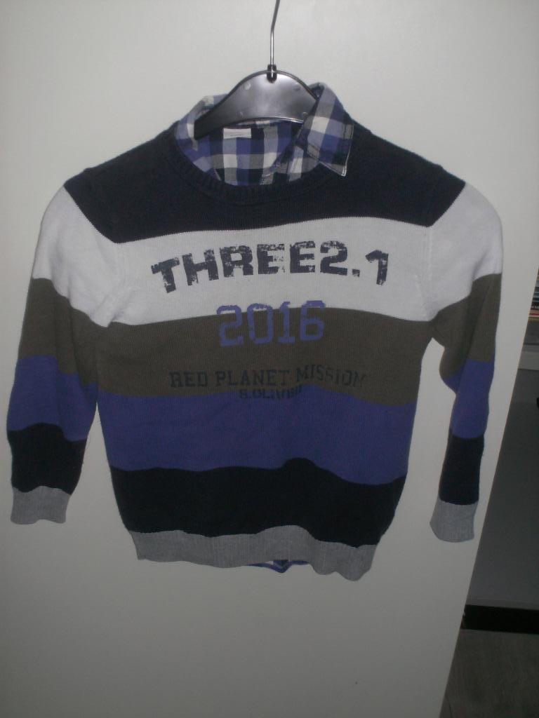 hemd + trui van s.Oliver maat 116, Ophalen, Zo goed als nieuw, Shirt of Longsleeve, Jongen