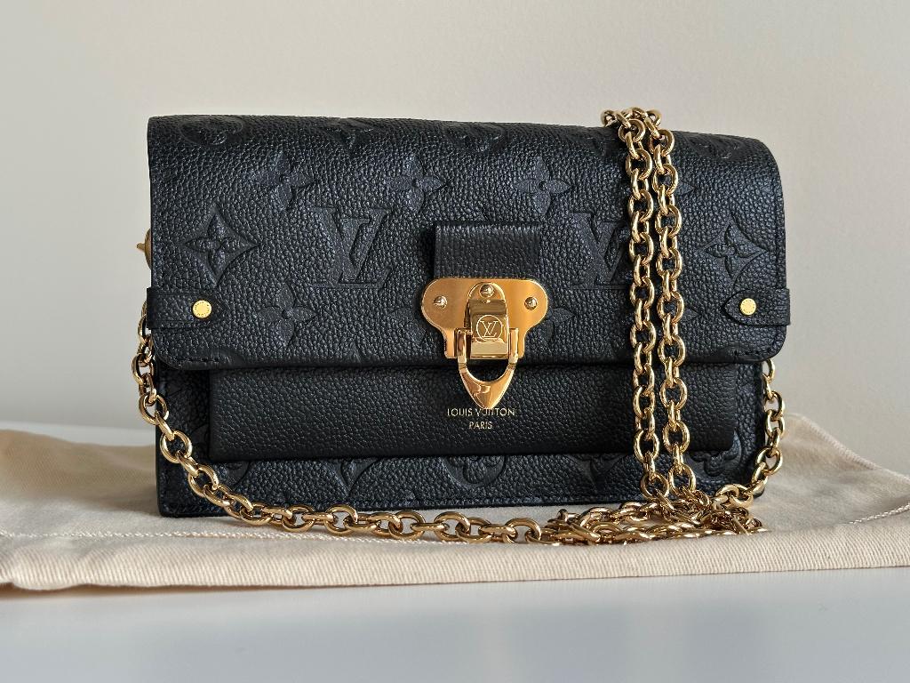 Louis Vuitton Vavin Chain Wallet, Ophalen, Zo goed als nieuw, Zwart, Handtas