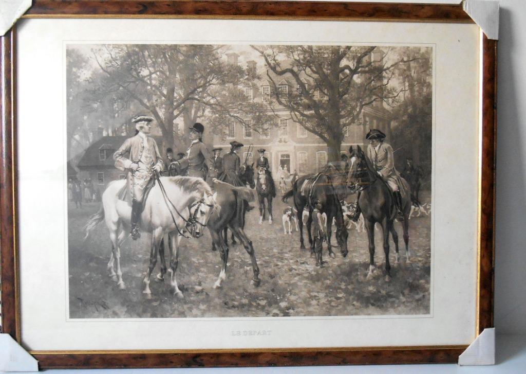 Engels jachttafereel door George Stubbs, Antiek en Kunst, Ophalen