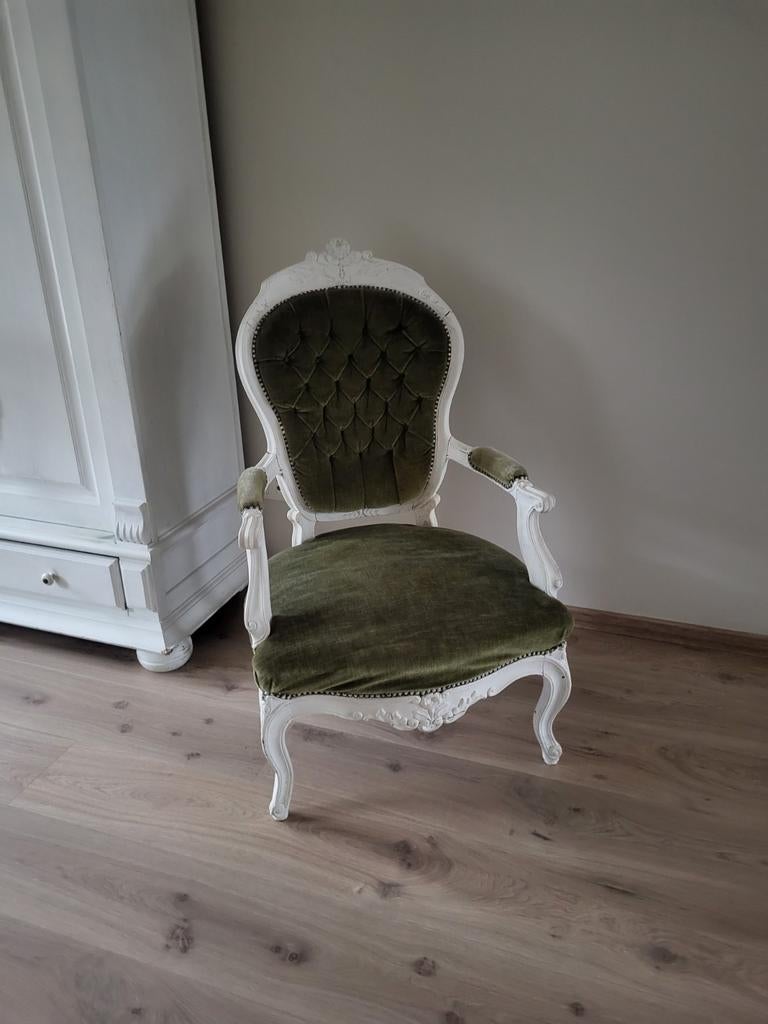 Brocante barok stoel, Ophalen