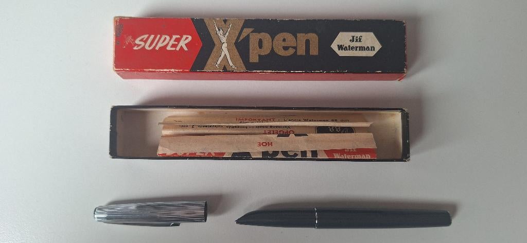 Stylo plume Jif Waterman, Enlèvement ou Envoi, Avec boîte, Stylo, Utilisé