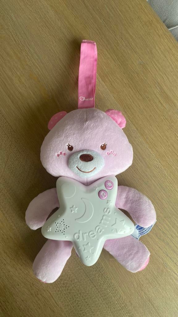 Chicco muziekbeertje, Ophalen, Gebruikt, Mobiel, Met licht