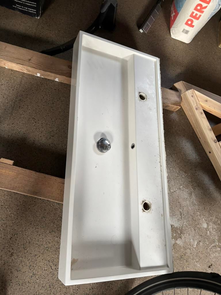 Design dubbele lavabo (wasbak), Doe-het-zelf en Bouw, Sanitair, Ophalen, Zo goed als nieuw