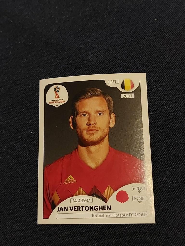 Panini / Sticker / Jan Vertonghen / België / World Cup 2018, Envoi, Neuf, Affiche, Image ou Autocollant