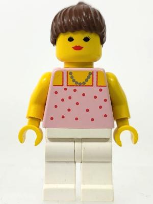 Lego figuur par016a Red Dots on Rose Pink Shirt / F4, Ophalen of Verzenden, Gebruikt, Losse stenen, Lego