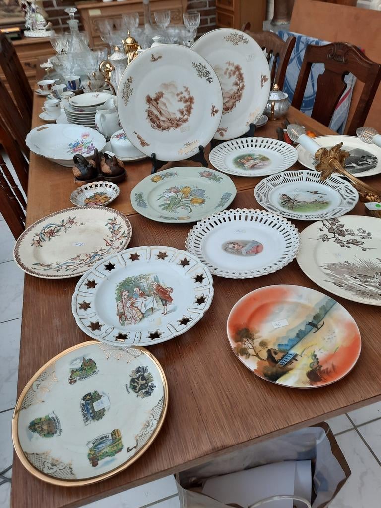 Allerlei antieke borden., Ophalen of Verzenden