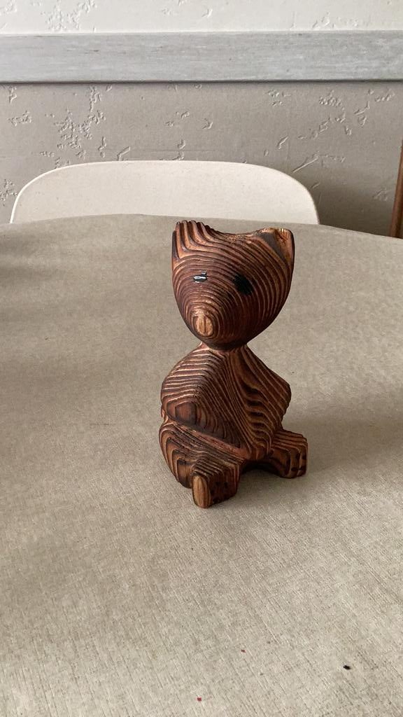 Oud houten beeldje, Ophalen of Verzenden, Gebruikt, Dier