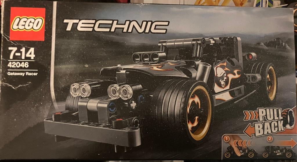 LEGO 42046 Ontsnappingsracer, Ophalen of Verzenden, Zo goed als nieuw, Complete set, Lego