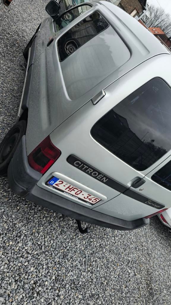 Citroen berlingo 2003 BENZINE met trekhaak EXPORT!, Voorwielaandrijving, Stof, Handgeschakeld, Grijs