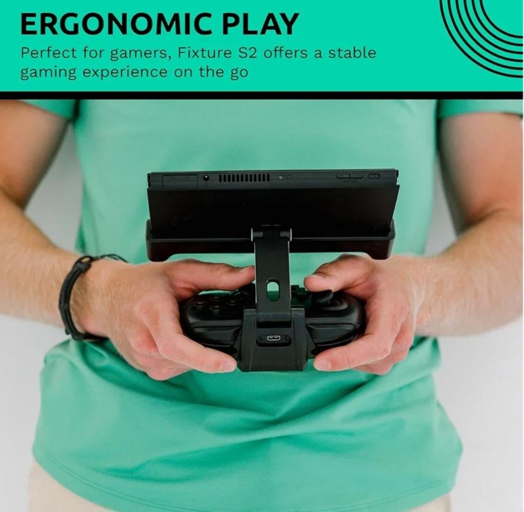 Manette à poignée OLED pour Nintendo Switch. Luminaire s2, Enlèvement ou Envoi, Comme neuf, Autres manettes, Sans fil