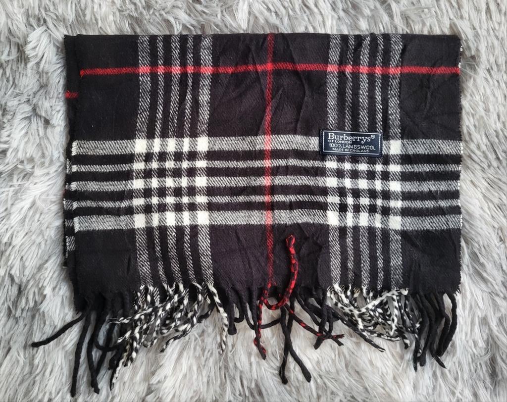 Magnifique écharpe Burberry vintage – 100 % laine d’agneau, Enlèvement ou Envoi, Comme neuf, Burberry, Écharpe