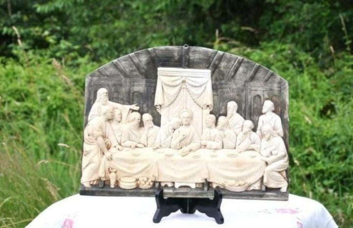 Fresque murale religieuse la dernière cène, Enlèvement ou Envoi