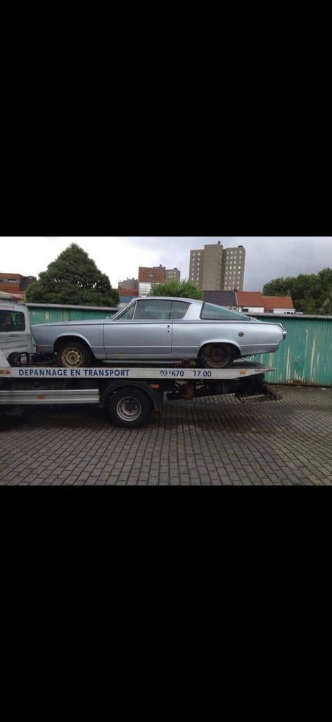 Plymouth barracuda 1966 v8 te koop!, Auto's, Bedrijf, Te koop, Plymouth