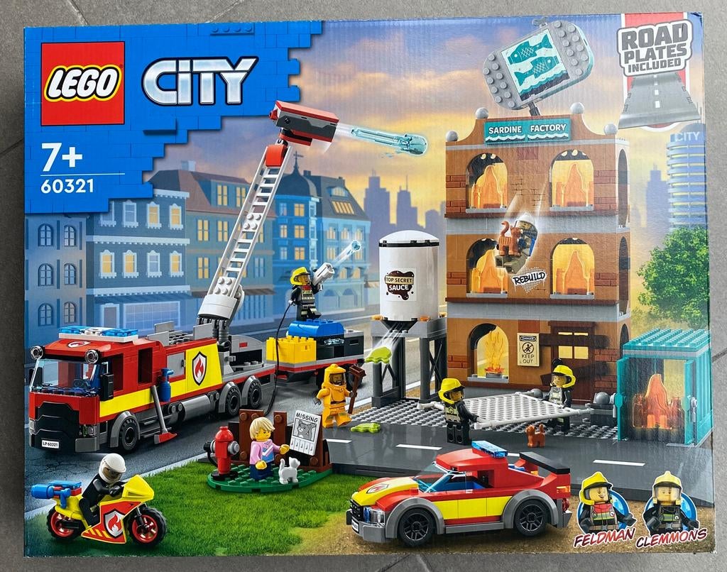 LEGO City Brandweerteam 60321 *NIEUW*, Kinderen en Baby's, Speelgoed | Duplo en Lego, Nieuw, Lego, Complete set, Ophalen of Verzenden