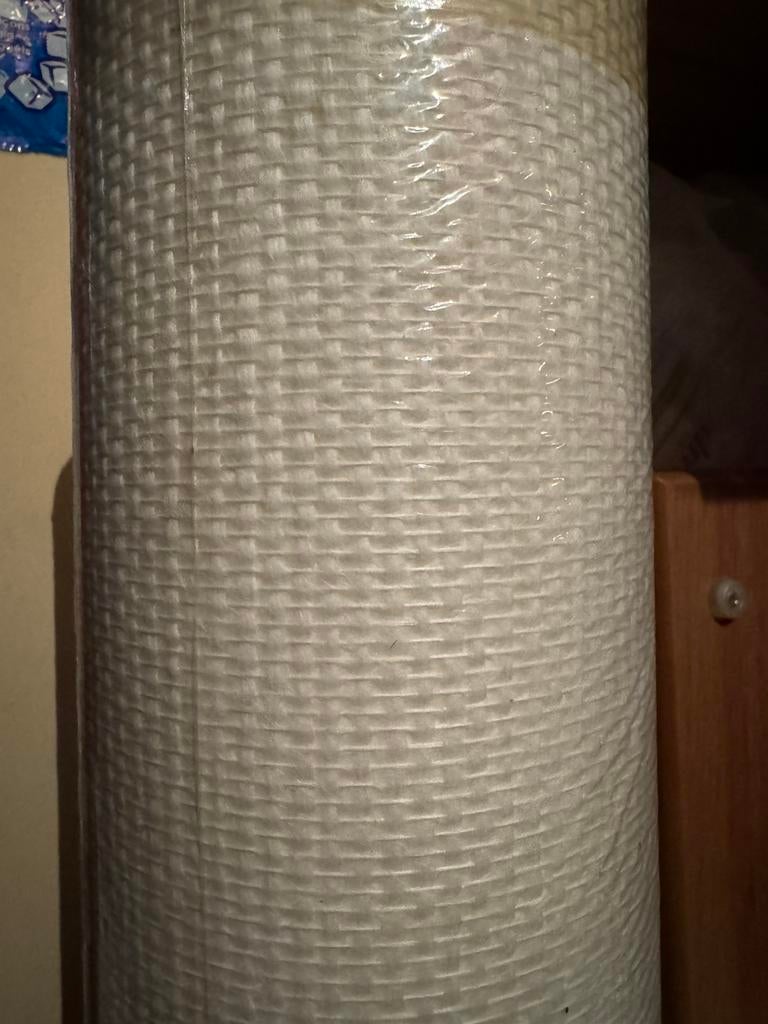 Revêtement fibre de verre 30m2 pour tapisser, Maison & Meubles, Ameublement | Papier peint, Blanc, 25 à 50 m², Enlèvement