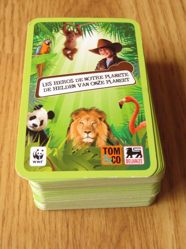 113 cartes Héros de notre planète - Helden van onze planeet, Collections, Autres supermarchés, Enlèvement ou Envoi