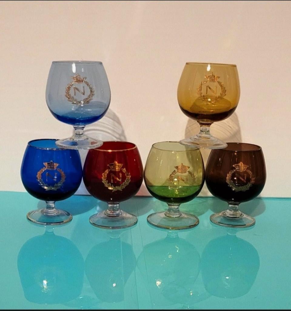 Verres Napoléon 6 pièces, Collections, Enlèvement, Utilisé