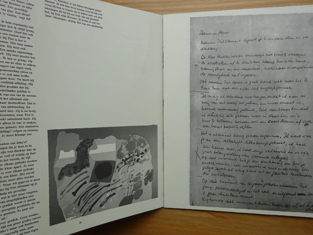 Prent Prikkels 320 - oktober 1970 + originele zeefdruk incl., Gelezen, Piet Clement, Ophalen of Verzenden, Grafische vormgeving