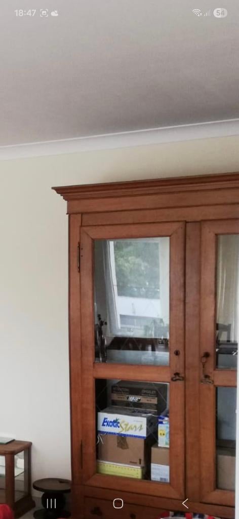 Grande armoire tres ancienne, Ophalen, Glas, Gebruikt, 100 tot 150 cm