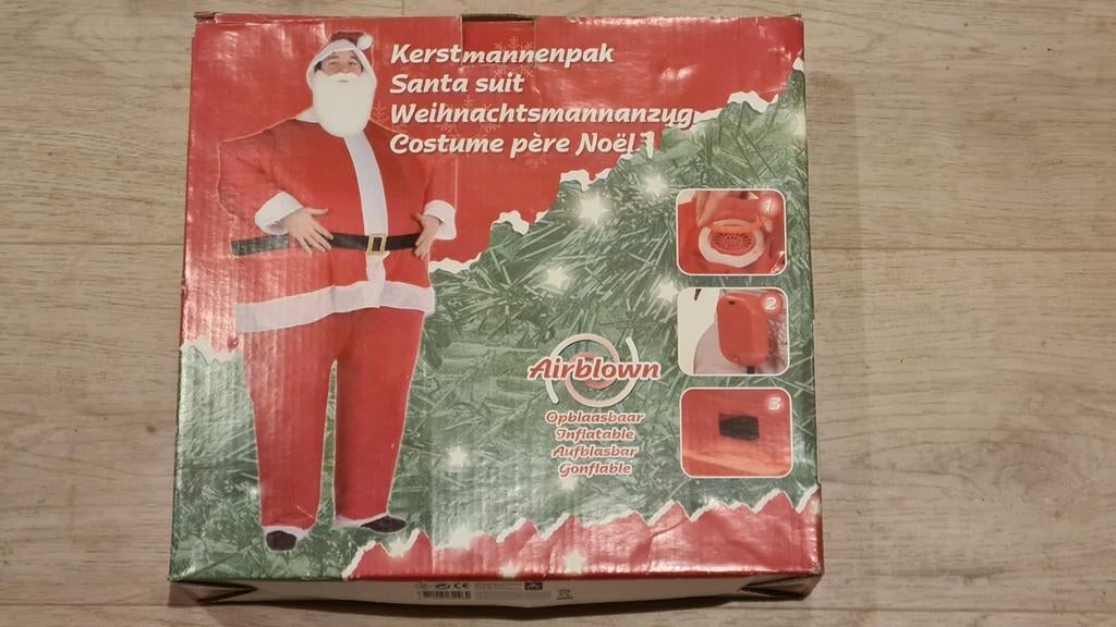 Opblaasbare kerstman / kerstkostuum, Diversen, Ophalen of Verzenden, Nieuw