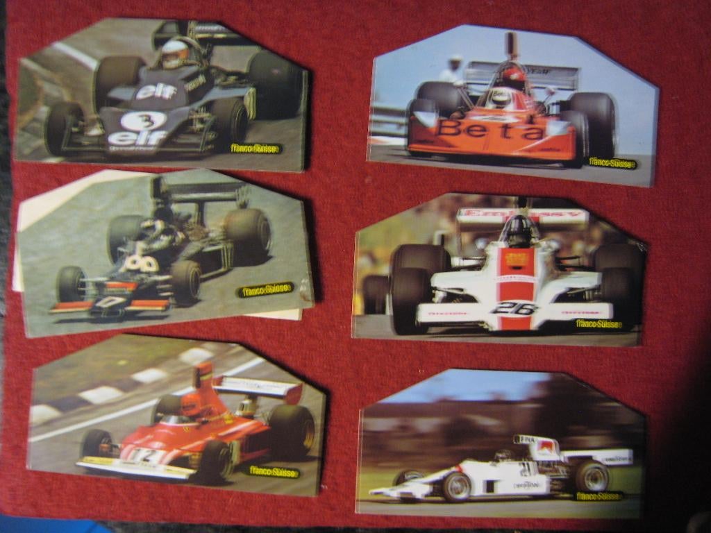 Autocollant ancien Formula 1 Franco-Suisse 1975 x 13, Collections, Envoi, Utilisé, Voiture ou Moto