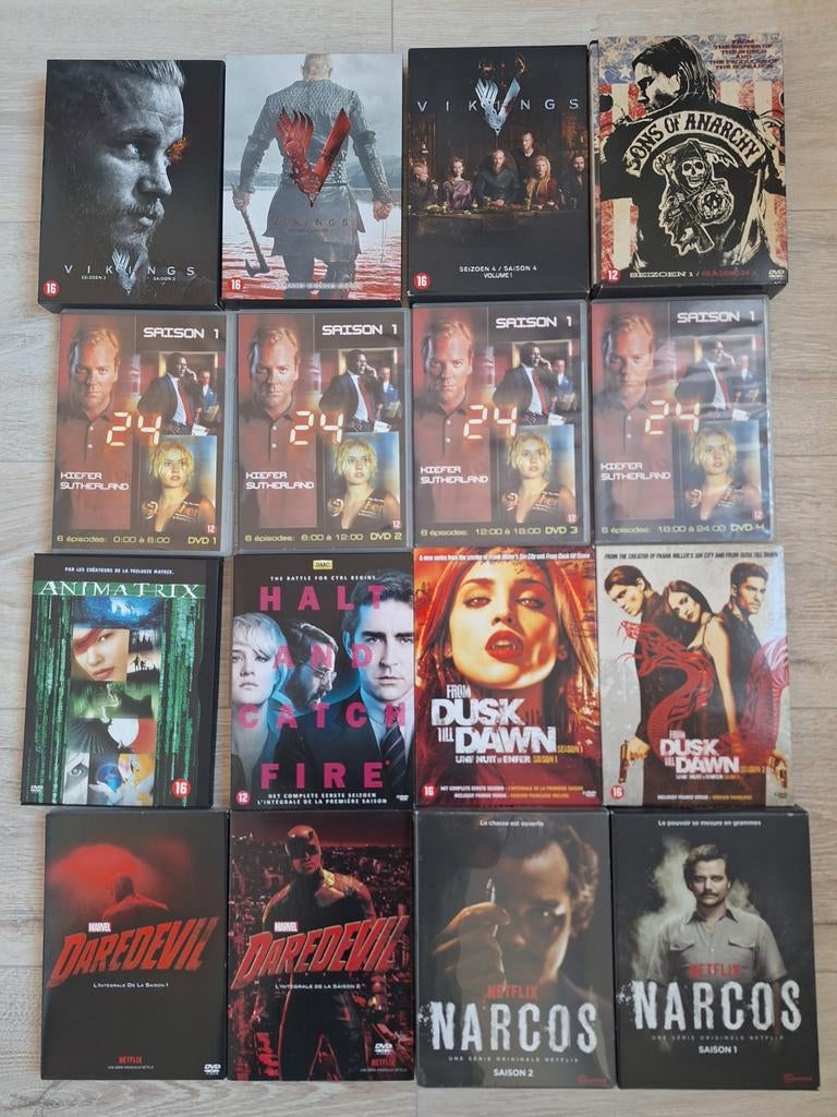 Gros lot coffrets DVD Séries - Peaky,Vikings,Narcos,hannibal, Ophalen of Verzenden, Zo goed als nieuw, Boxset