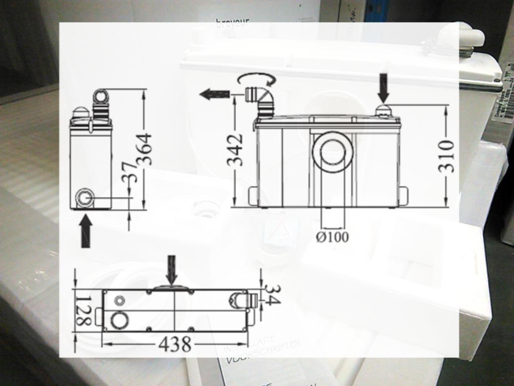 Vergruizer voor wc, GO by Van Marcke - 500w - nieuw, Enlèvement ou Envoi, Neuf, Radiateur