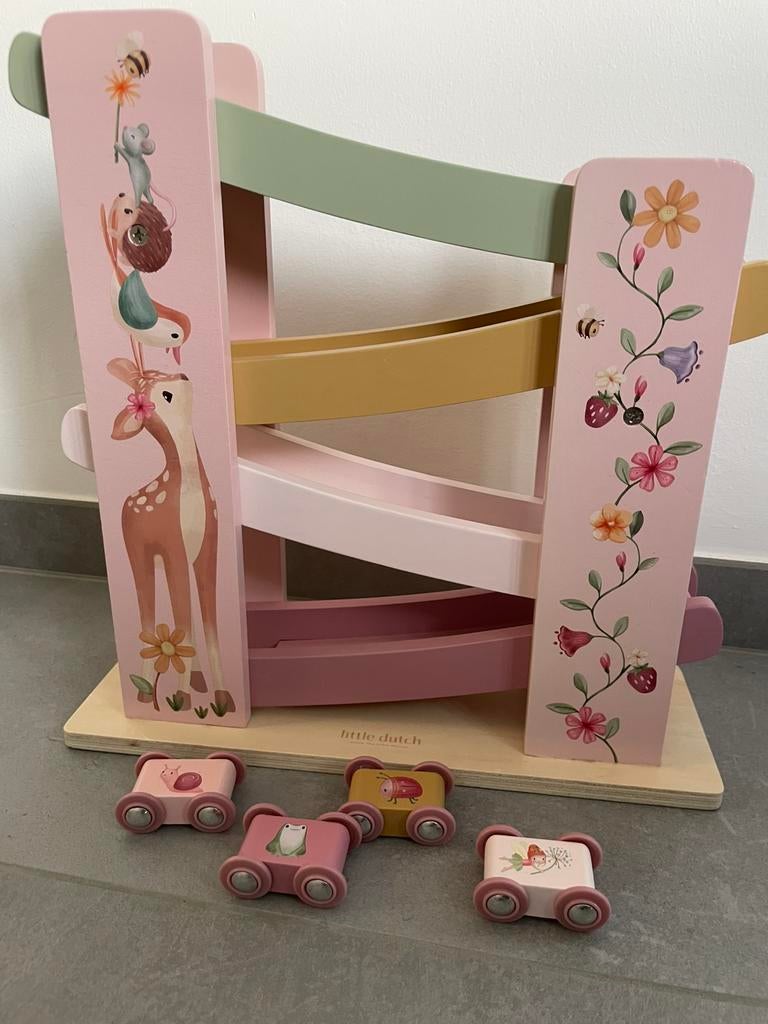 Houten rollerbaan Little Dutch, Kinderen en Baby's, Speelgoed | Houten speelgoed, Ophalen, Zo goed als nieuw