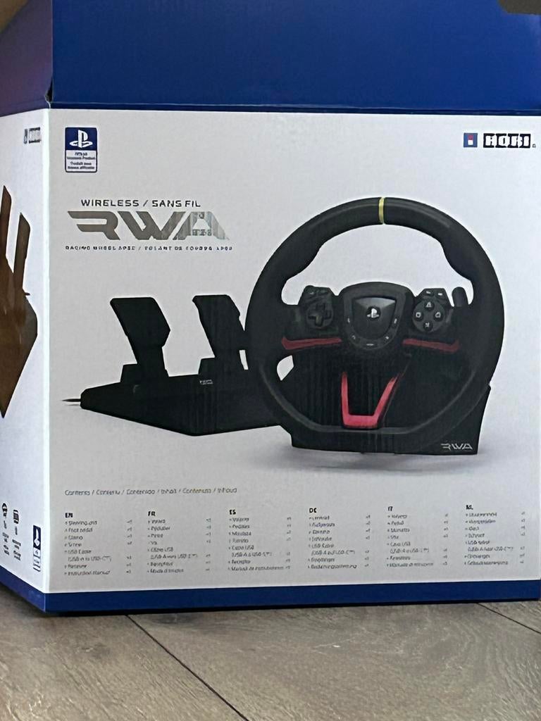 Hori Apex Draadloos racestuur voor PS5, PS4 en PC, Games en Spelcomputers, Spelcomputers | Sony Consoles | Accessoires, Zo goed als nieuw