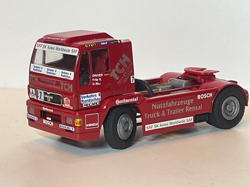CONRAD MAN Race-Truck rood 1:50, Hobby & Loisirs créatifs, Voitures miniatures | 1:50, Comme neuf, Bus ou Camion, Conrad, Enlèvement ou Envoi