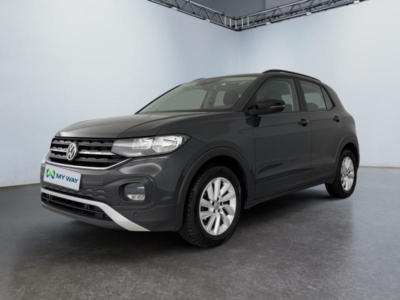Volkswagen T-Cross 1.0 TSi 95 CV Carplay*Capteurs Av/Ar*Clim, Autos, Volkswagen, Argent ou Gris, Euro 6, Entreprise, 110 g/km