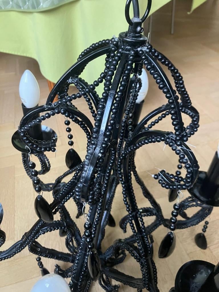 Lustre de couleur noire, Enlèvement, Comme neuf, Métal, Gothique