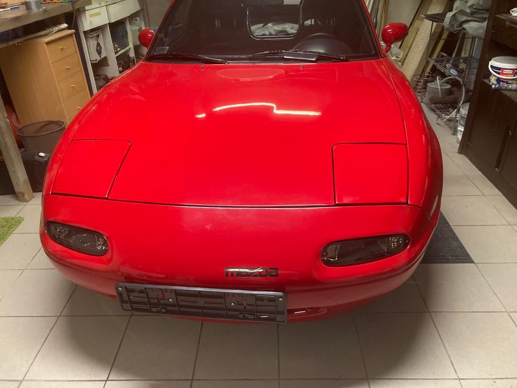 MX 5  oldtimer -1.6-1991- met lage kilometerstand, Autos, Mazda, Rouge, Cabriolet, Boîte manuelle, 2 portes