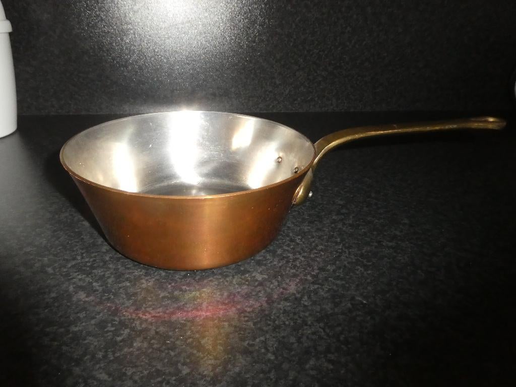 koperen steelpan voor saus, Overige materialen, Keramische plaat, Zo goed als nieuw, Ophalen