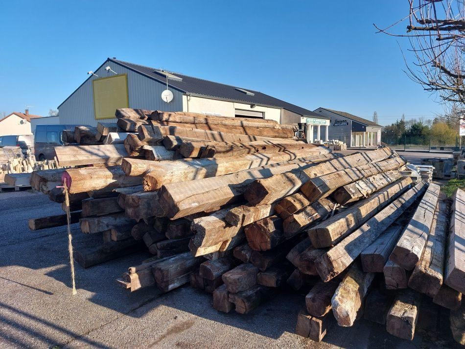 oude eiken balken in diverse lengte- en diktematen, Doe-het-zelf en Bouw, Ophalen, Gebruikt, Eiken, Balk