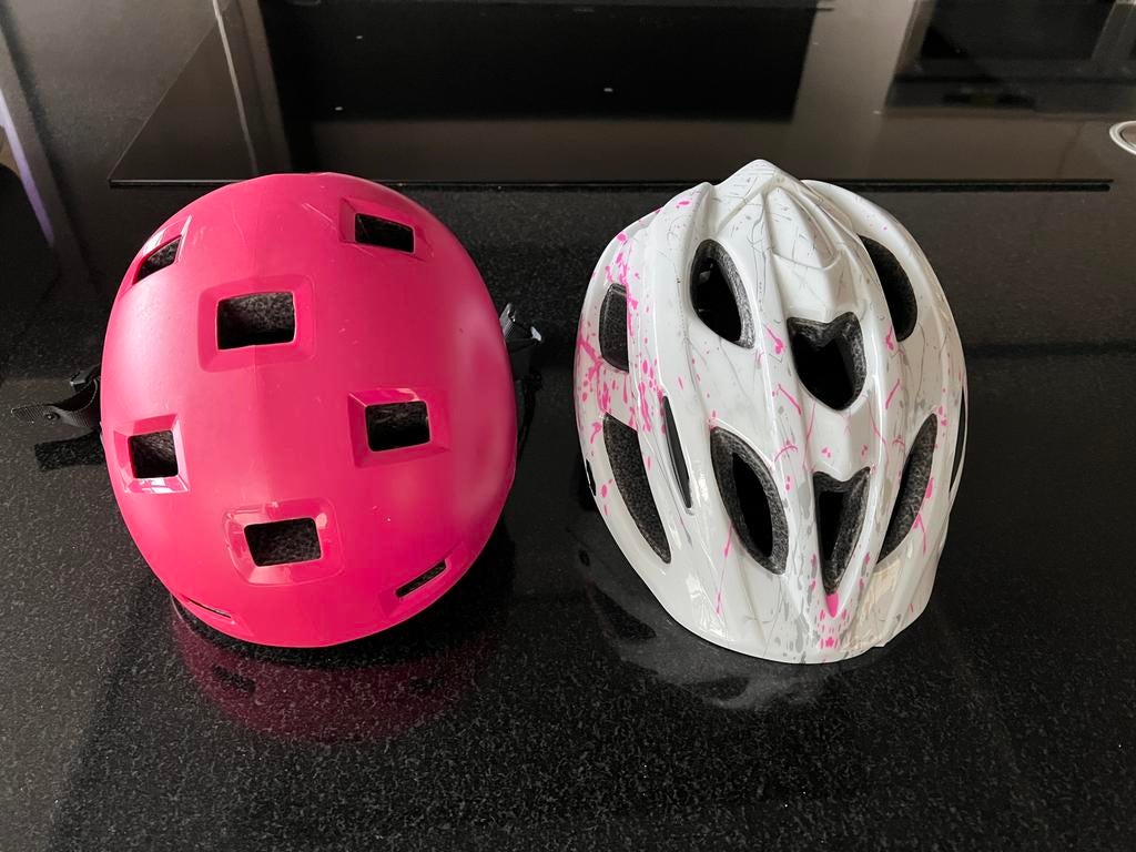 Kinderhelm, Fietsen en Brommers, Fietsaccessoires | Fietshelmen, Ophalen, Zo goed als nieuw