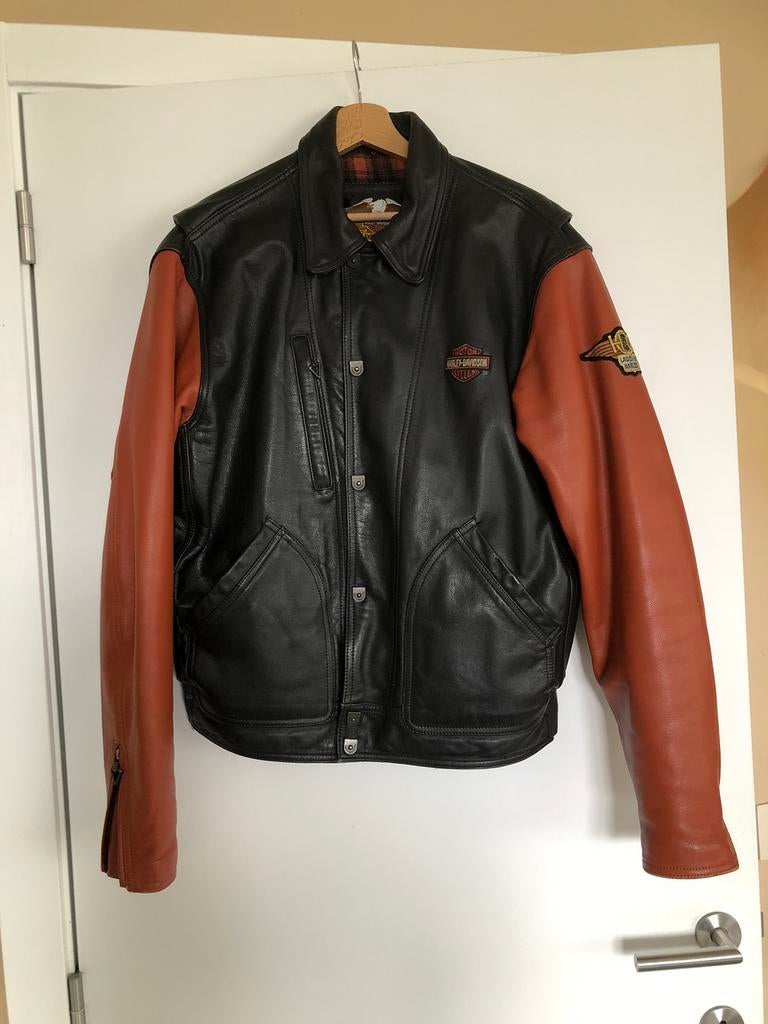 Lederen Harley Davidson jas Medium, Motoren, Kleding | Motorkleding, Ophalen, Tweedehands, Heren, Jas | leer