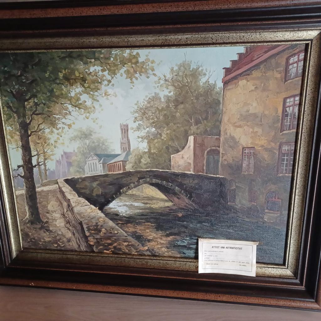 Schilderij op doek van brugge, Enlèvement