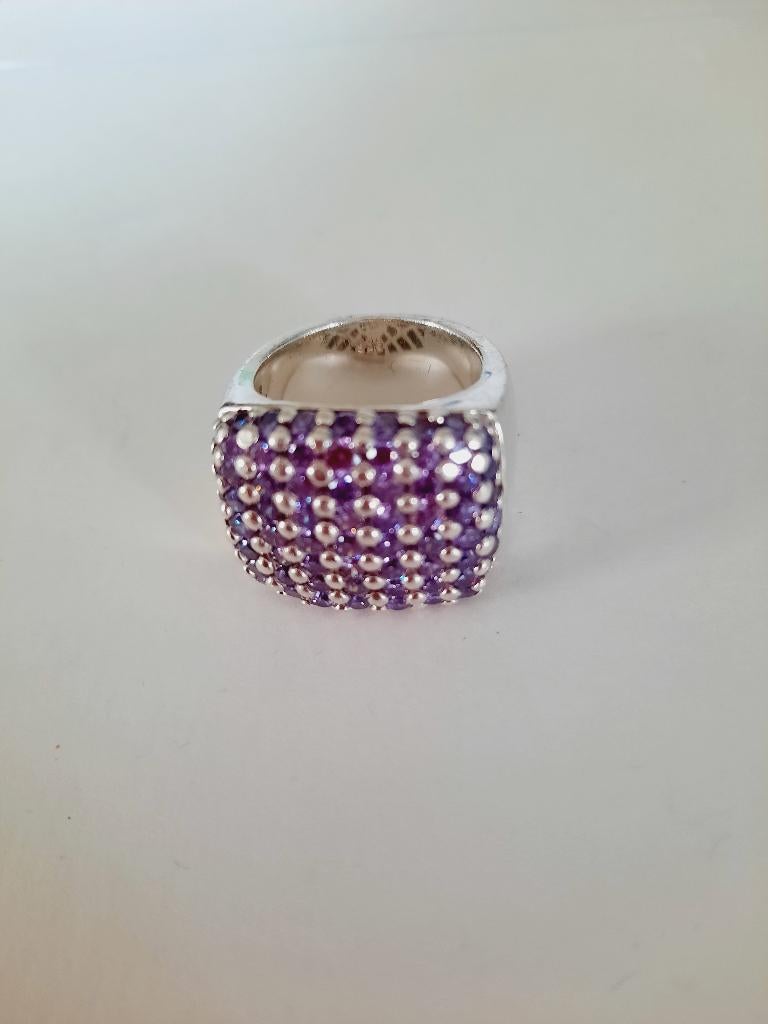 Bague Thomas Sabo en argent lilas taille 54, Bijoux, Sacs & Beauté, Enlèvement ou Envoi, Comme neuf, 17 à 18, Femme