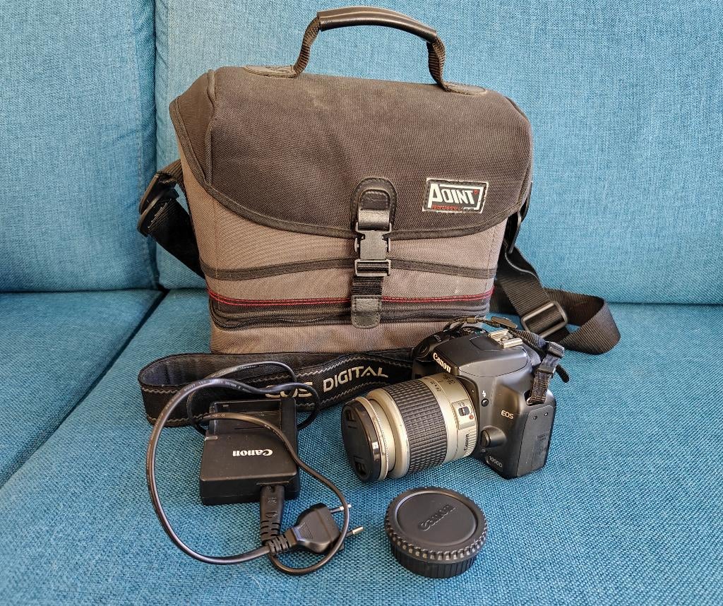 Canon EOS 1000D Spiegelreflexcamera + 28-90mm te koop, Audio, Tv en Foto, Fotocamera's Digitaal, Spiegelreflex, Canon, Ophalen of Verzenden