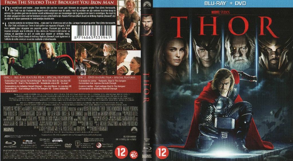 thor (blu-ray) neuf, Enlèvement ou Envoi, Comme neuf, Science-Fiction et Fantasy