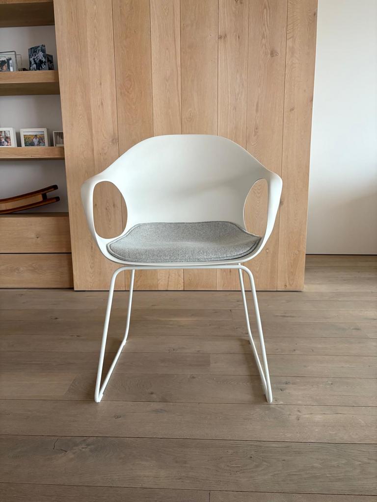 6 stuks Kristalia Elephant stoelen, Huis en Inrichting, Stoelen, Ophalen, Kunststof, Wit, Zo goed als nieuw