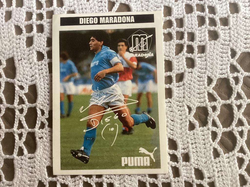 Puma sticker voetbal DIEGO MARADONA chromos prenten, Verzamelen, Ophalen of Verzenden, Gebruikt