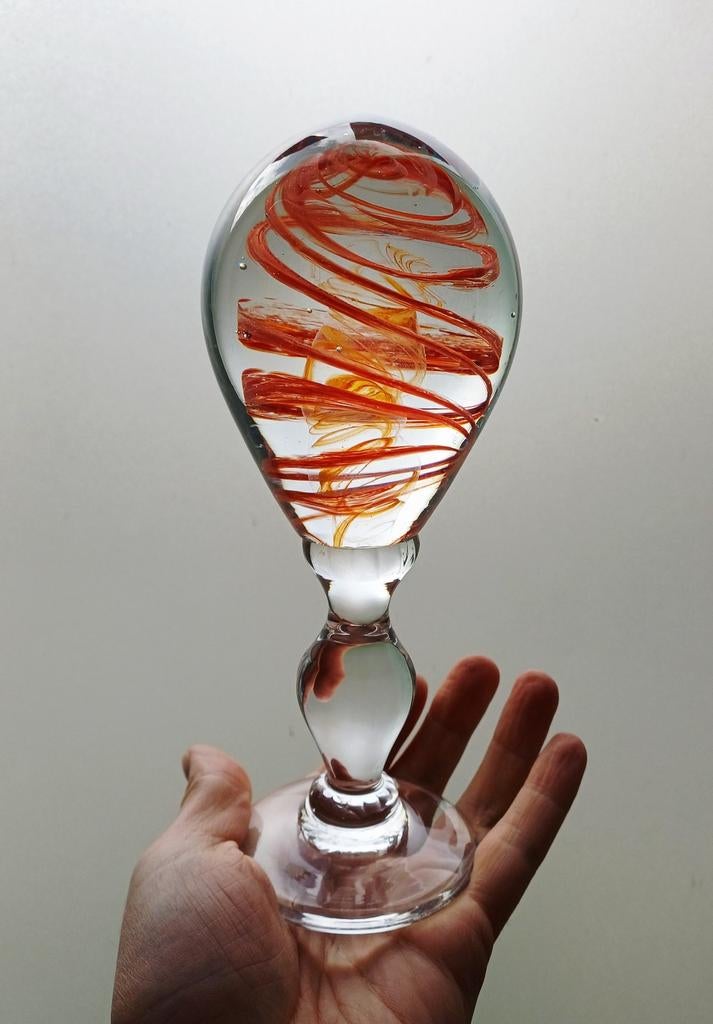 Antieke hoeden stand glas, Antiek en Kunst, Ophalen of Verzenden