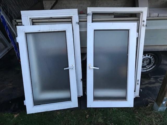 11 FENÊTRES EN PVC, Bricolage & Construction, Enlèvement, Utilisé, Fenêtre de façade ou Vitre