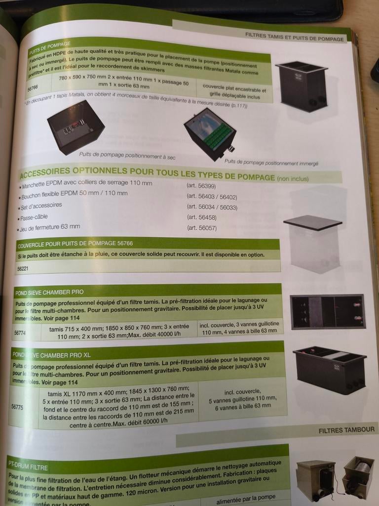 Pond siège chamber pro 56774, Jardin & Terrasse, Envoi, Utilisé, Filtre de bassin