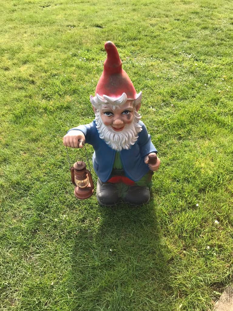 Tuin kabouter in kunststof, Tuin en Terras, Ophalen, Gebruikt, Kunststof