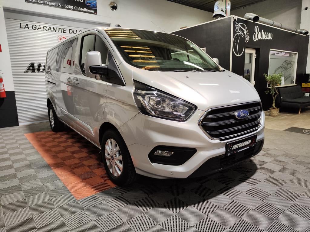 Ford Transit Custom 2.0 TDCi L2H1 Limited / 5 places /, Autos, Ford, Argent ou Gris, Achat, Euro 6, Entreprise
